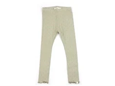 Lil Atelier moss gray blomstret legging